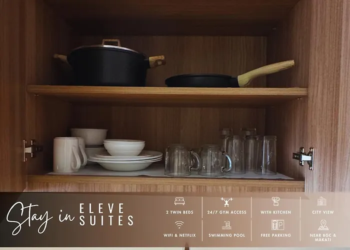 Eleve Twin At Novotel Residences At Acqua Near Bgc And Makati Hotel