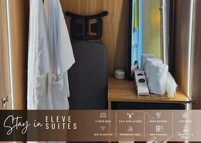 Eleve Twin At Novotel Residences At Acqua Near Bgc And Makati Hotel Manila