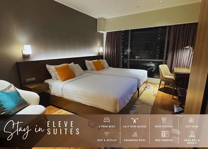 Eleve Twin At Novotel Residences At Acqua Near Bgc And Makati 5*