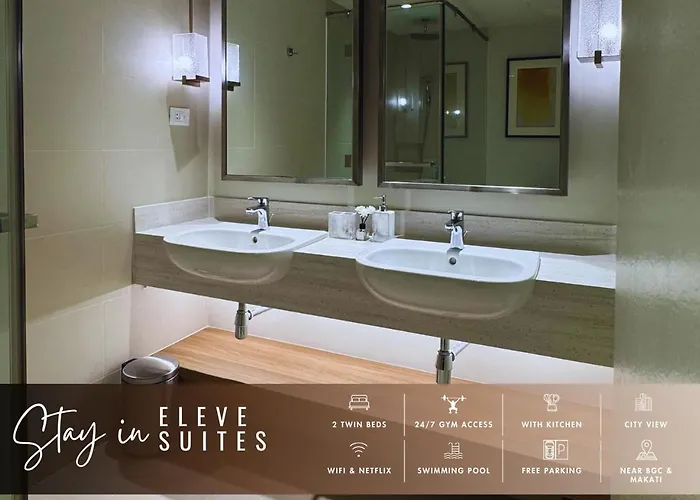 Hotel Eleve Twin At Novotel Residences At Acqua Near Bgc And Makati Manila