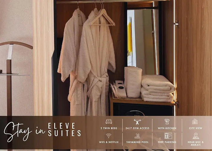 Hotel Eleve Twin At Novotel Residences At Acqua Near Bgc And Makati 5*