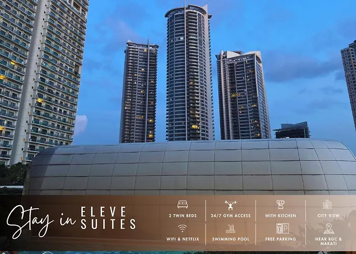 Eleve Twin At Novotel Residences At Acqua Near Bgc And Makati 5*