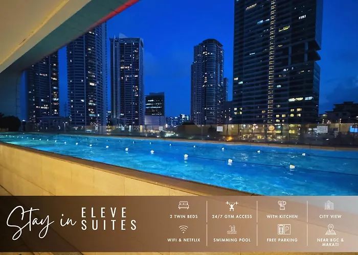 Hotel Eleve Twin At Novotel Residences At Acqua Near Bgc And Makati 5*
