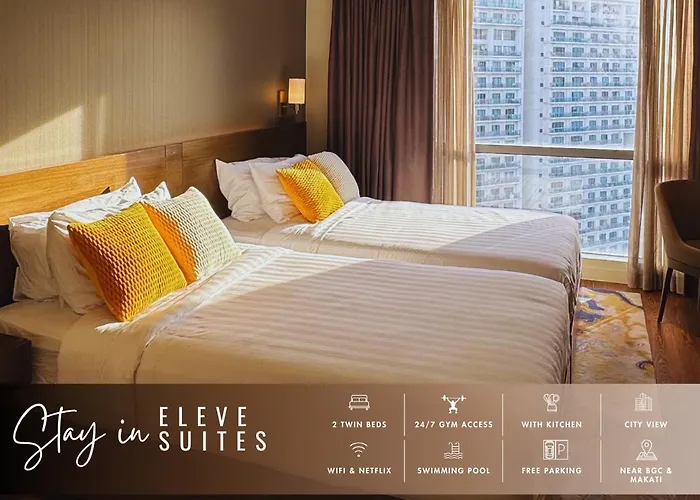 Hotel Eleve Twin At Novotel Residences At Acqua Near Bgc And Makati Manila