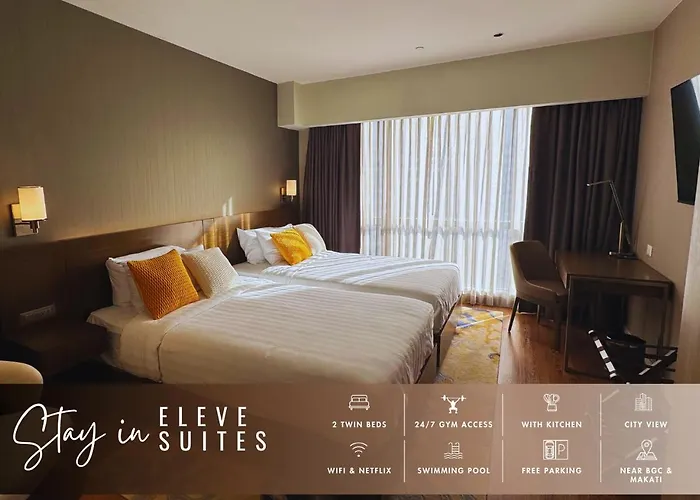 Eleve Twin At Novotel Residences At Acqua Near Bgc And Makati Hotel