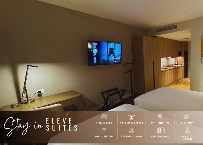 Hotel Eleve Twin At Novotel Residences At Acqua Near Bgc And Makati 5*