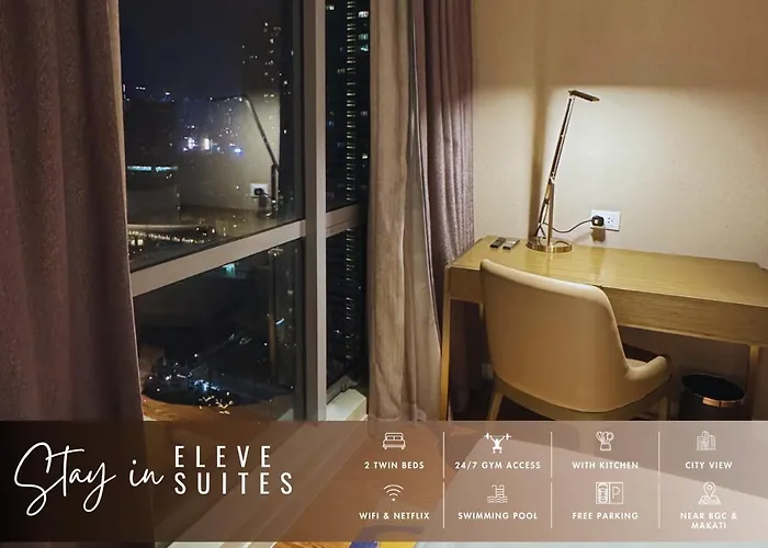 Eleve Twin At Novotel Residences At Acqua Near Bgc And Makati Hotel Manila